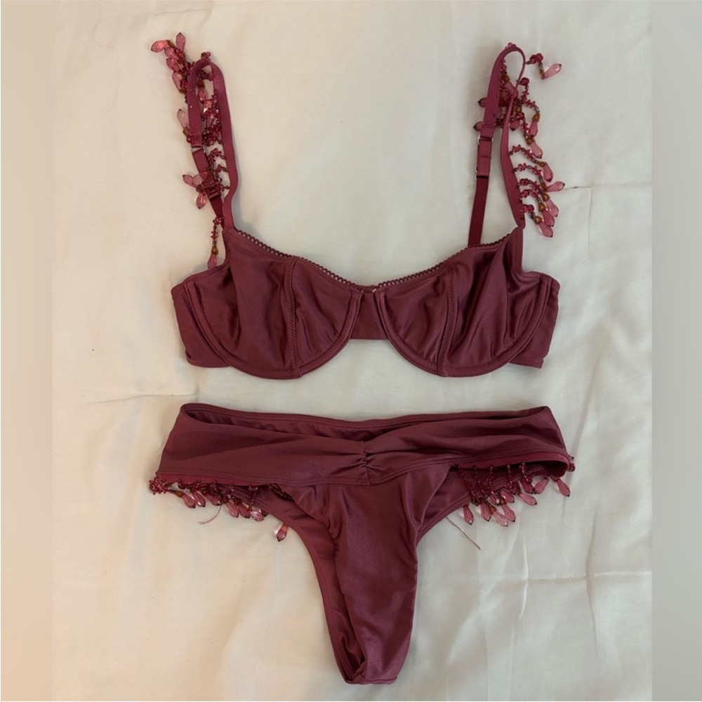 Frankie's Bikinis Sydney Sweeney beaded Bikini set - Picture 5 of 9